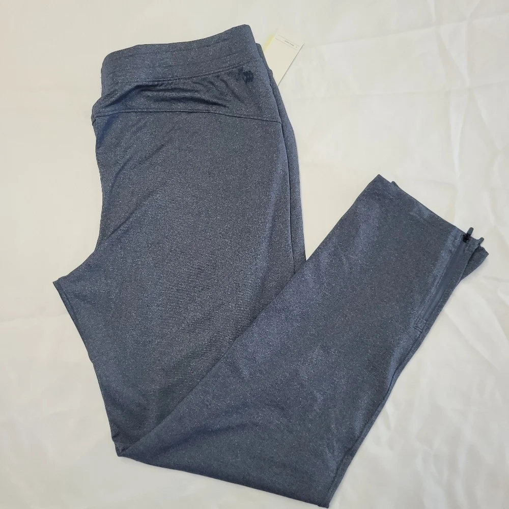 Men's Drawstring Joggers With Zipper Side Leg